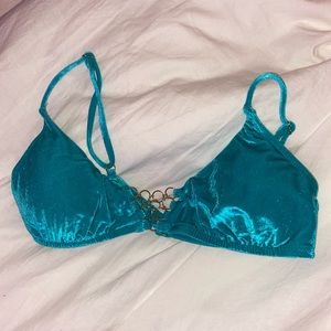 Velvet bikini top